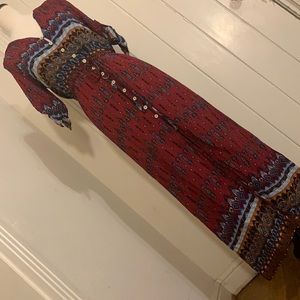 Summer dress with front slit